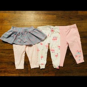 3 colorful baby pants